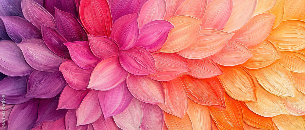 A vibrant gradient of floral petals in shades of pink, purple, and orange, creating a visually striking and colorful abstract design. A vibrant gradient of floral petals in shades of pink, purple, and orange, creating a visually striking and colorful abstract design.
