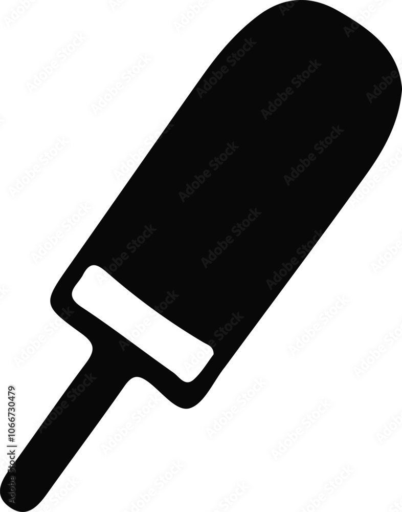 Ice cream icon. Flat style black icon on white background. Vector illustration. Ice cream icon. Flat style black icon on white background. Vector illustration.