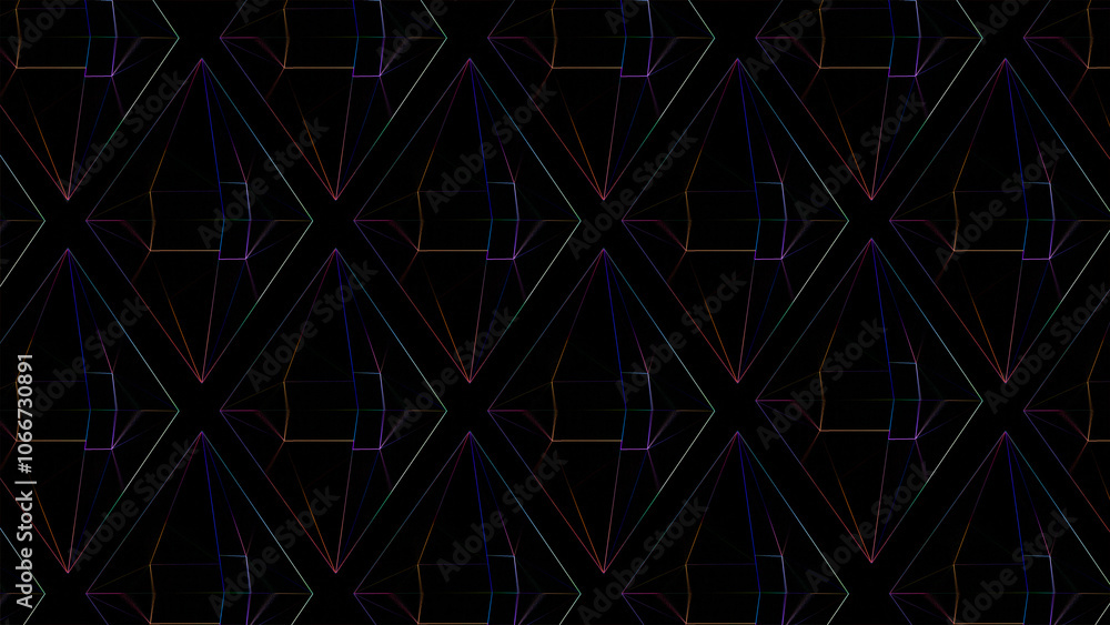 Abstract background with lines. Background with crystals Abstract background with lines. Background with crystals