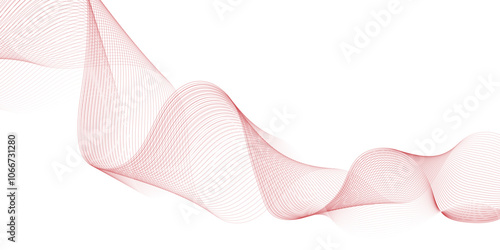 Abstract wave lines dynamic flowing colorful light isolated background. peach fuzz with dynamic waves for wedding design. Premium template with stripes and gradient mesh for banner or poster. vector.