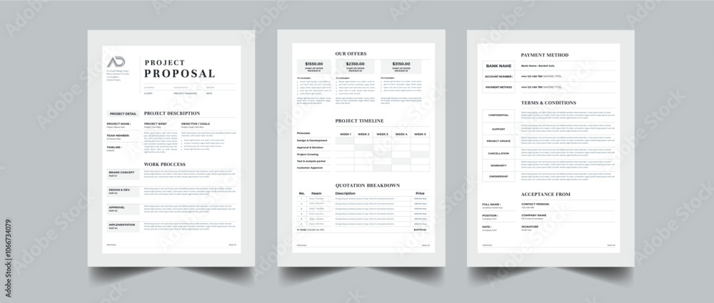 Project proposal and Project Plan layout design with 3 page full concept design Project proposal and Project Plan layout design with 3 page full concept design