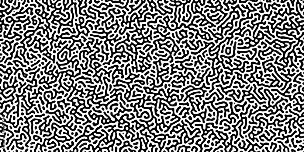 Abstract truing organic wallpaper Turing reaction diffusion monochrome seamless pattern .Monochrome Turing reaction background .Natural seamless line pattern. Linear design with biological shapes
Abstract truing organic wallpaper Turing reaction diffusion monochrome seamless pattern .Monochrome Turing reaction background .Natural seamless line pattern. Linear design with biological shapes