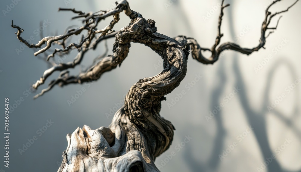 Fototapeta premium Twisted Bonsai Tree.