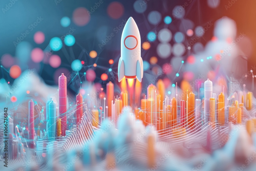 Innovative rocket launch propels vibrant graph rise in business high fidelity performance Innovative rocket launch propels vibrant graph rise in business high fidelity performance