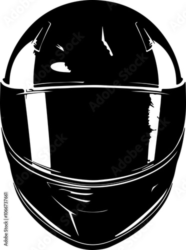 illustration of motorcycle racing helmet