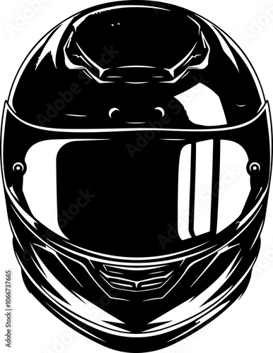 illustration of motorcycle racing helmet