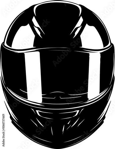 illustration of motorcycle racing helmet