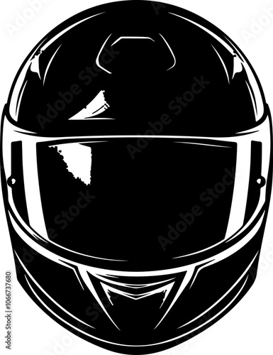 illustration of motorcycle racing helmet