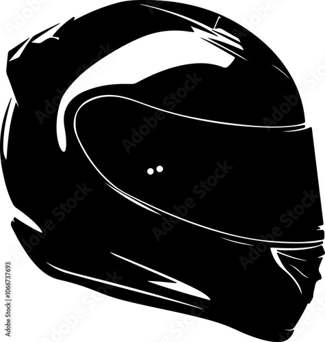 illustration of motorcycle racing helmet
