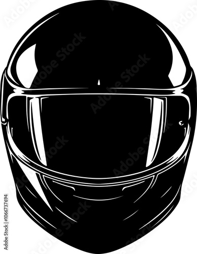 illustration of motorcycle racing helmet