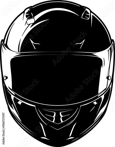 illustration of motorcycle racing helmet