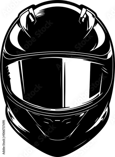 illustration of motorcycle racing helmet