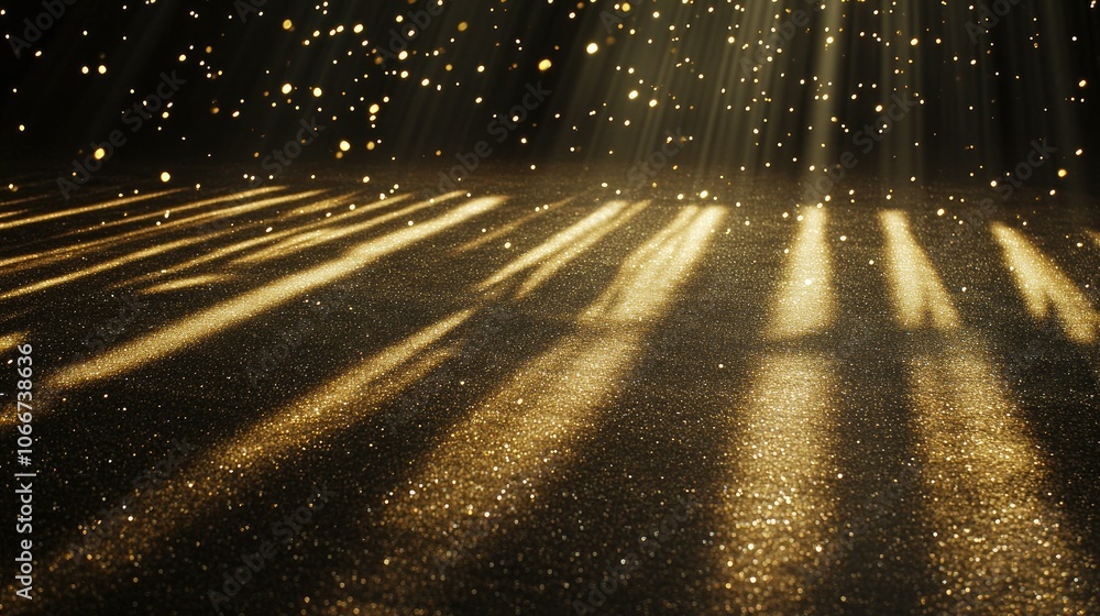 Golden Light and Sparkles in a Textured Atmosphere Golden Light and Sparkles in a Textured Atmosphere