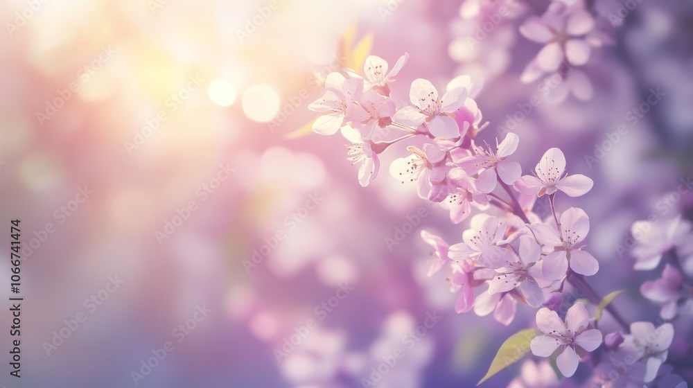 Soft Purple Blossoms in Gentle Light Soft Purple Blossoms in Gentle Light