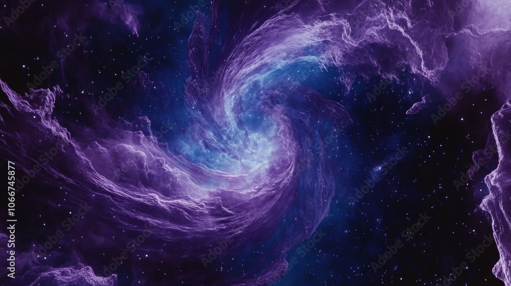 Majestic Swirling Colors in Cosmic Space Scene Majestic Swirling Colors in Cosmic Space Scene