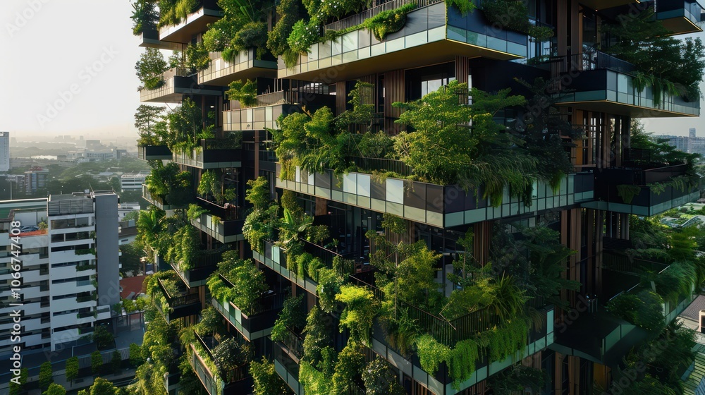 Urban nature integration improving mental well-being and air quality for city dwellers. Urban nature integration improving mental well-being and air quality for city dwellers.