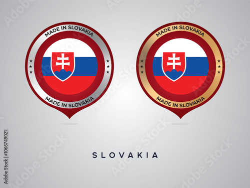 Made in Slovakia. labels, stickers, pointer, badge and symbol of Slovakia flag icon. Collection vector illustration Free Download Made in Slovakia. labels, stickers, pointer, badge and symbol of Slovakia flag icon. Collection vector illustration - GFXLoad