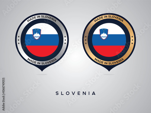 Made in Slovenia. labels, stickers, pointer, badge and symbol of Slovenia flag icon. Collection vector illustration Free Download Made in Slovenia. labels, stickers, pointer, badge and symbol of Slovenia flag icon. Collection vector illustration - GFXLoad