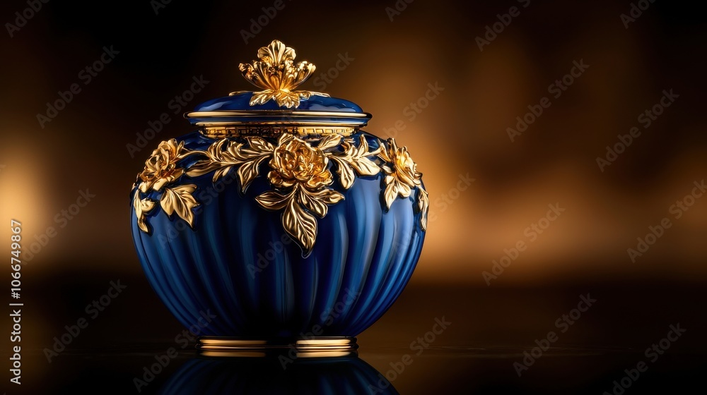 Discover luxurious handblown cobalt blue perfume dispenser with high fidelity design Discover luxurious handblown cobalt blue perfume dispenser with high fidelity design