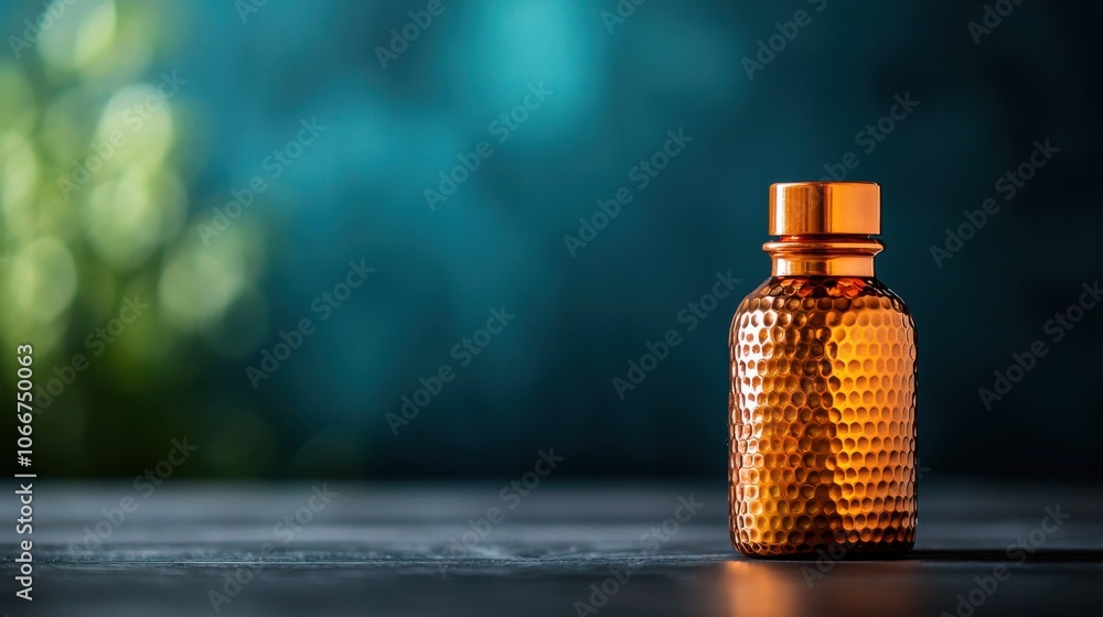 Elevate your fragrance experience with a luxurious polished copper perfume bottle featuring hand-hammered texture Elevate your fragrance experience with a luxurious polished copper perfume bottle featuring hand-hammered texture