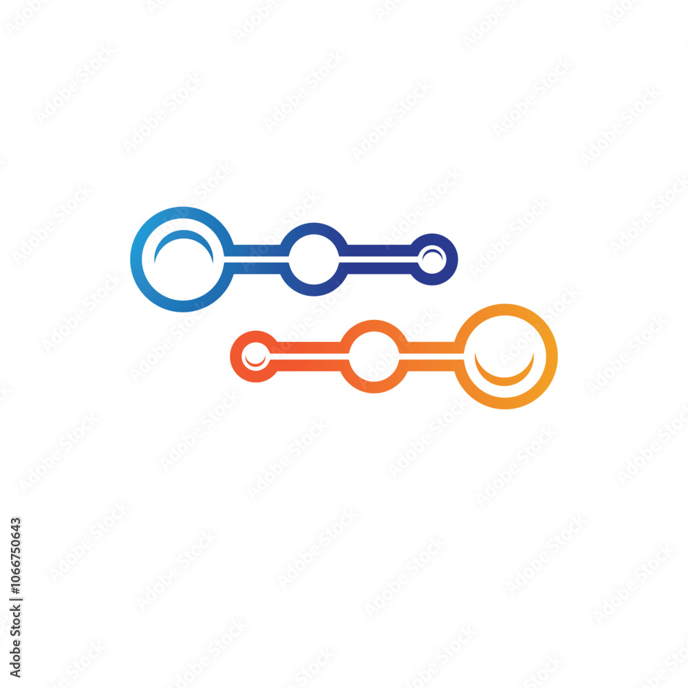 Molecule logo illustration vector template Molecule logo illustration vector template