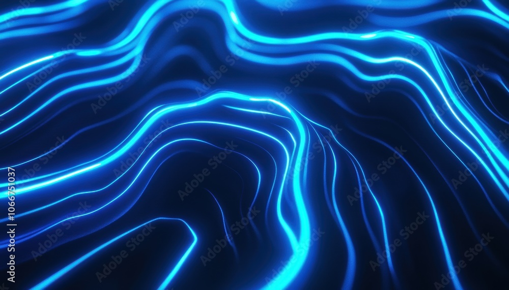 Abstract Blue Waves. Abstract Blue Waves.
