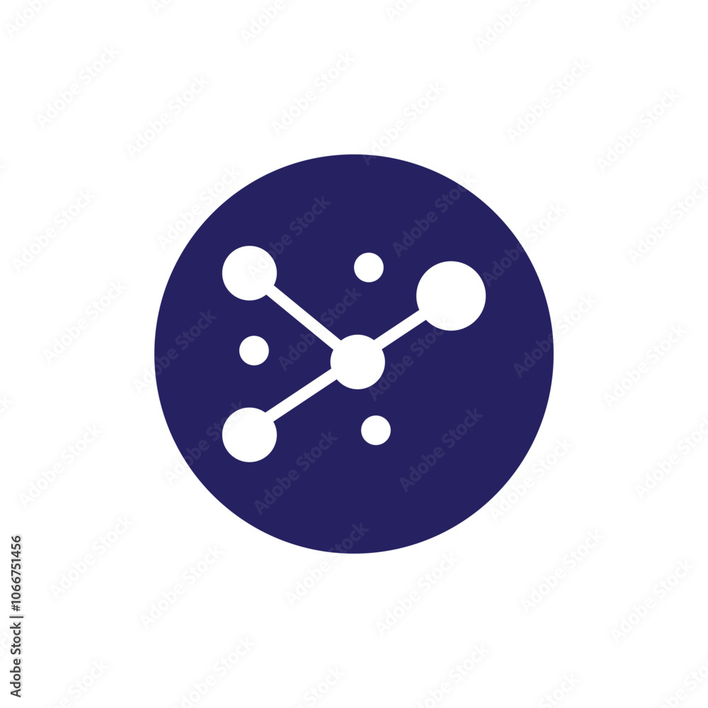Molecule logo illustration vector template Molecule logo illustration vector template