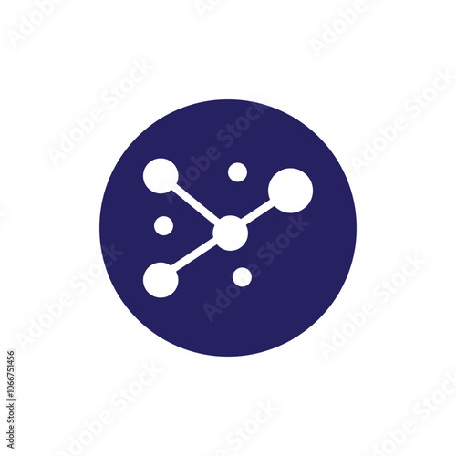 Molecule logo illustration vector template