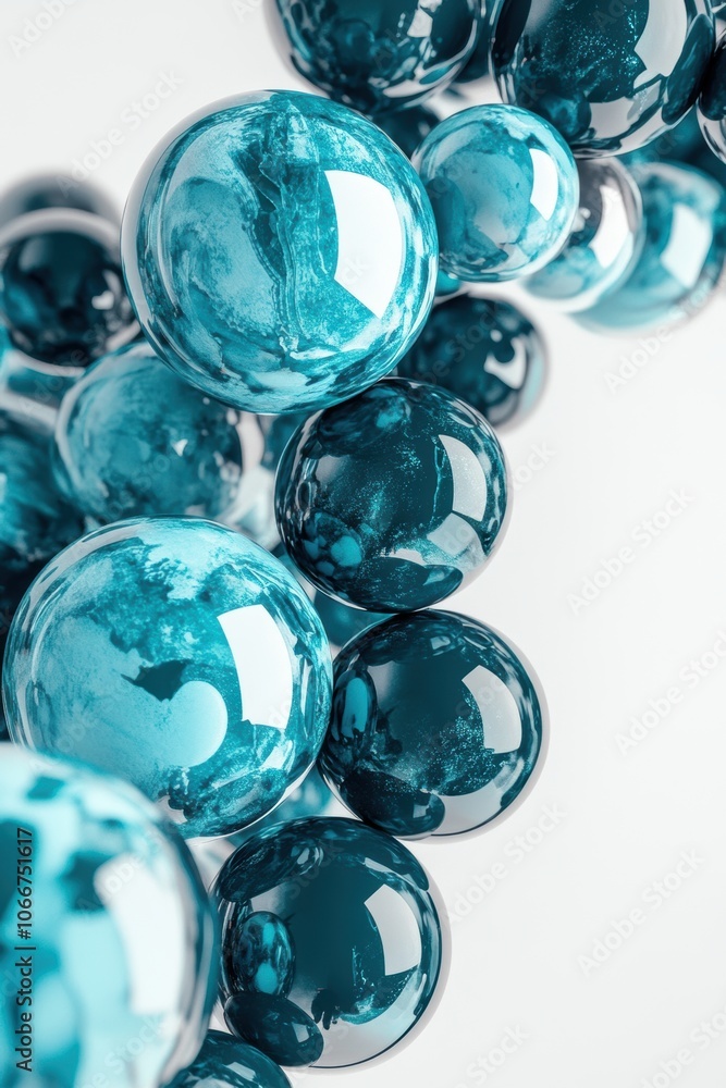 Blue Spheres. Blue Spheres.