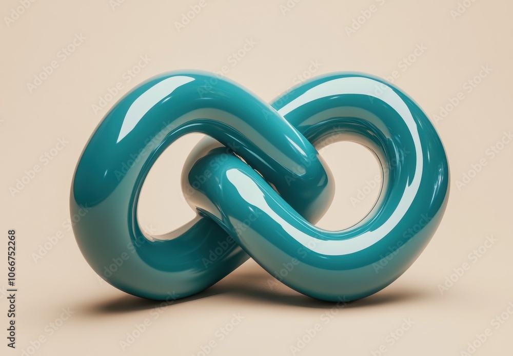 Abstract Turquoise Knot. Abstract Turquoise Knot.