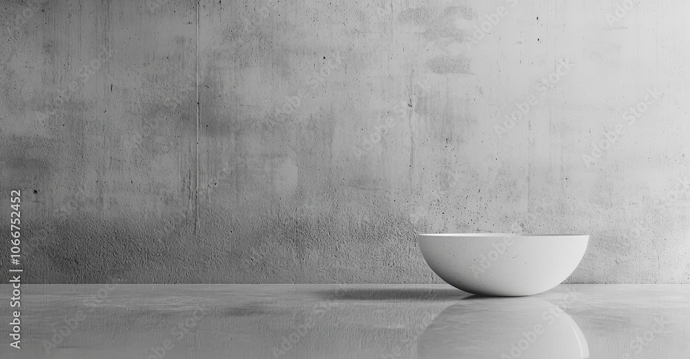 Abstract gray concrete wall background with floor and reflections, interior space for presentation or showcase of products. Design template for posters, banners Abstract gray concrete wall background with floor and reflections, interior space for presentation or showcase of products. Design template for posters, banners