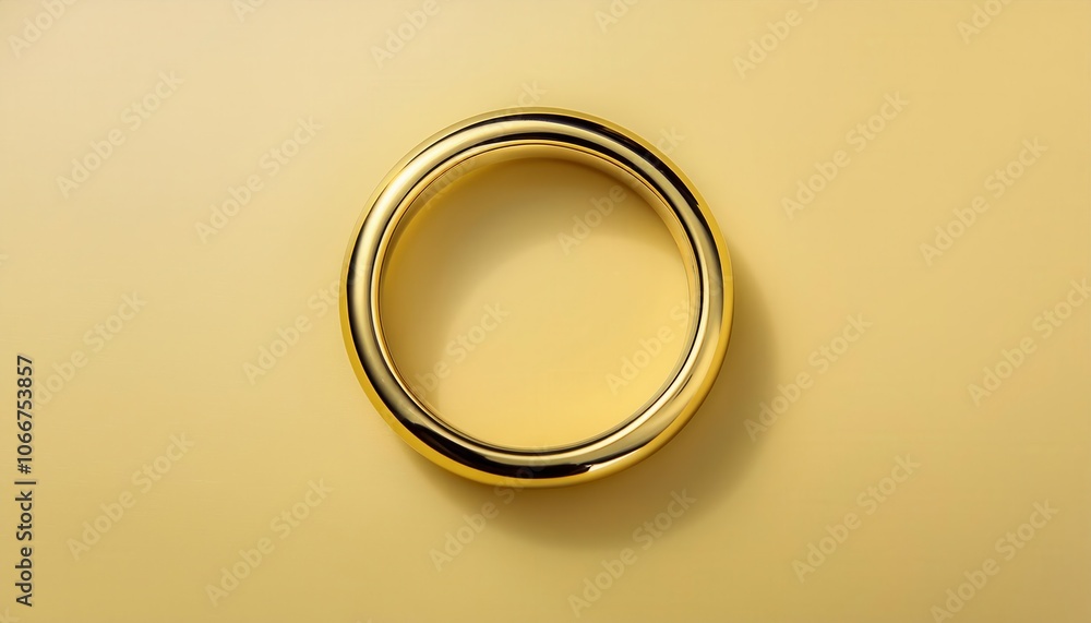 Minimalist Gold Ring on Gradient Yellow Background with Soft Shadows, Highlighting Symbolism of Eternity, Unity, or Luxury Jewelry. Ideal for Branding, Design, Advertising Concepts Minimalist Gold Ring on Gradient Yellow Background with Soft Shadows, Highlighting Symbolism of Eternity, Unity, or Luxury Jewelry. Ideal for Branding, Design, Advertising Concepts