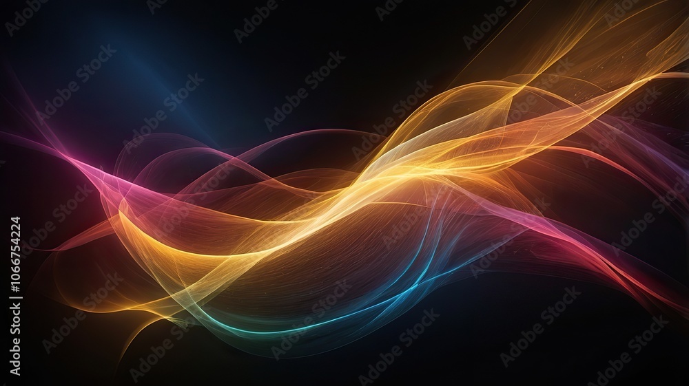 The Dancing Light. Colorful Spectrum Dancing Light Waves. Ideal for desktop wallpaper or background. The Dancing Light. Colorful Spectrum Dancing Light Waves. Ideal for desktop wallpaper or background.