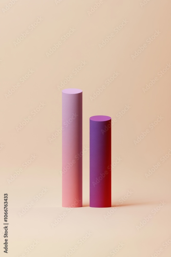 Cylinders on Beige. Cylinders on Beige.