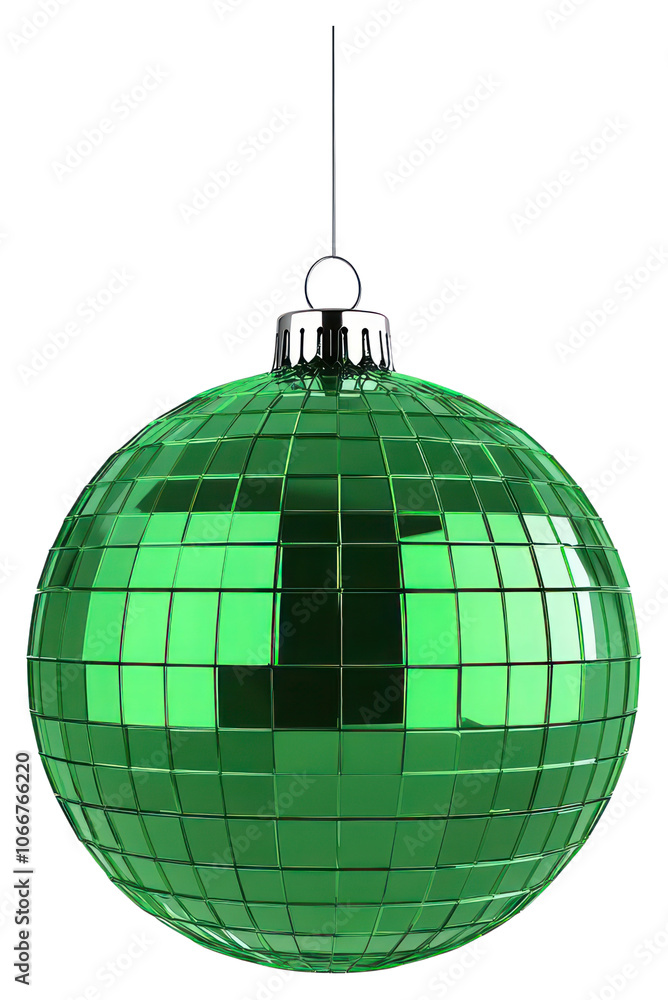 Fototapeta premium PNG A green disco ball decoration accessories chandelier.