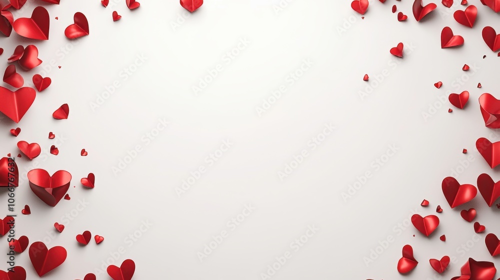 Red Hearts Frame. Red Hearts Frame.