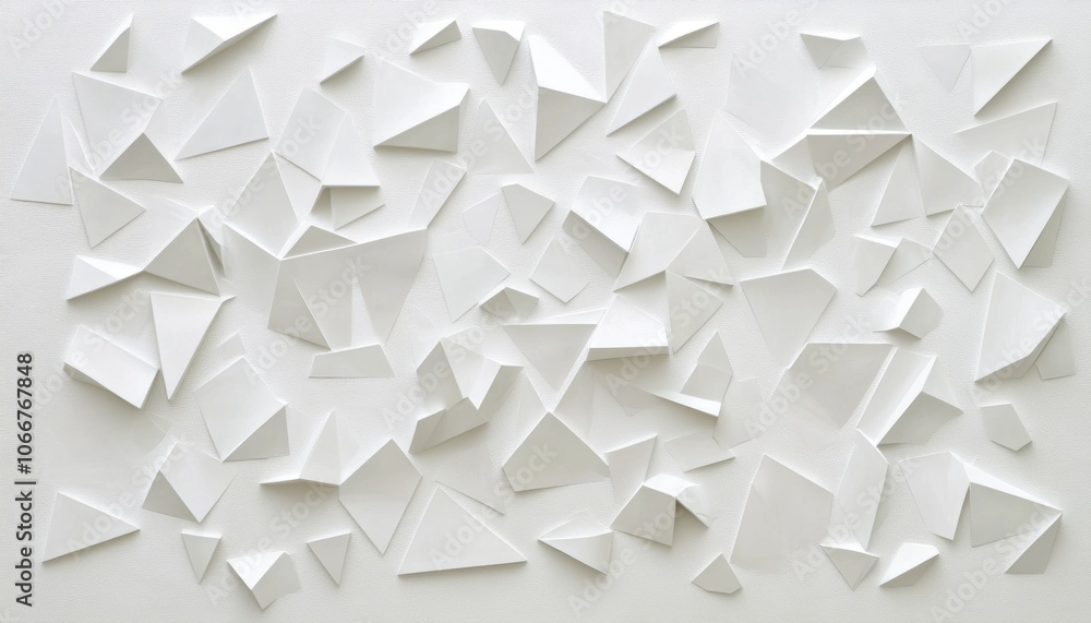 White Geometric Shapes. White Geometric Shapes.
