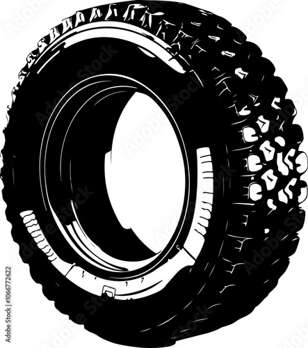 illustration of a heavy-duty tire