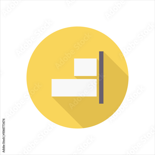 Right alignment  user interface desktop icon