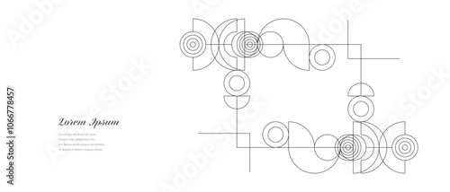 幾何学 抽象 サークル パターン ライン フレーム 背景