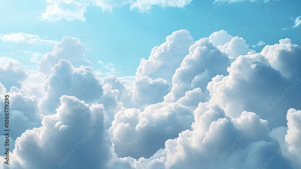 Fluffy white clouds with soft edges drift across a blue sky, creating an ideal backdrop. This serene cloud image provides ample copy space for wellness and health messages. Fluffy white clouds with soft edges drift across a blue sky, creating an ideal backdrop. This serene cloud image provides ample copy space for wellness and health messages.