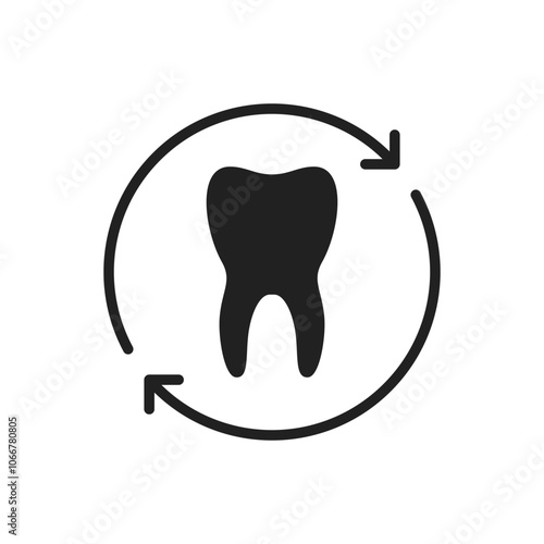 black teeth review and dental inspection icon