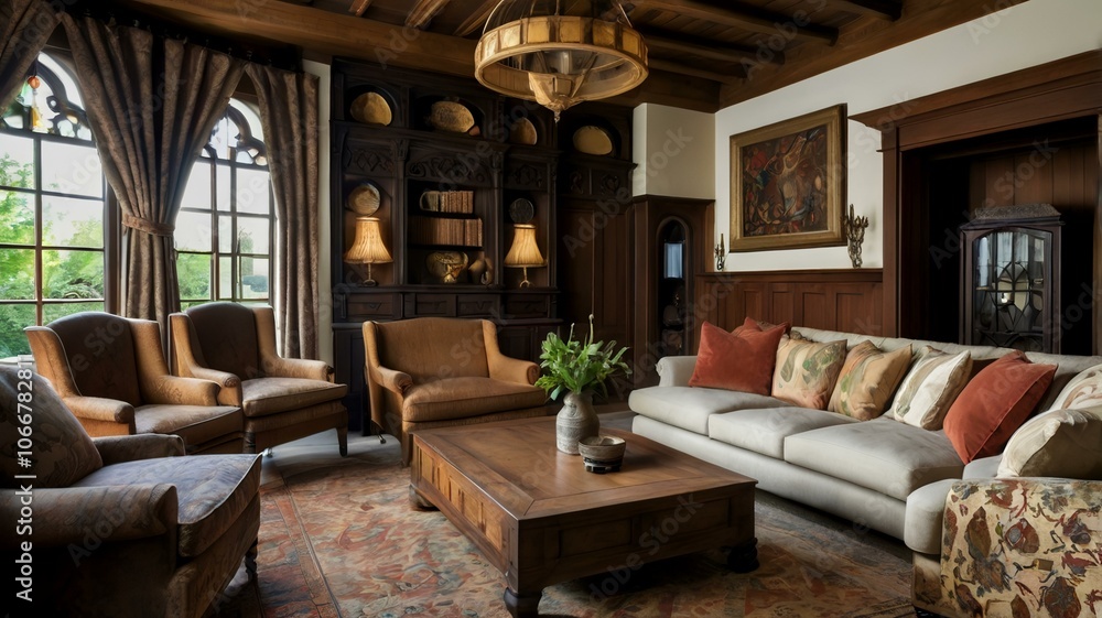 interior design tudor style of a living room interior design tudor style of a living room