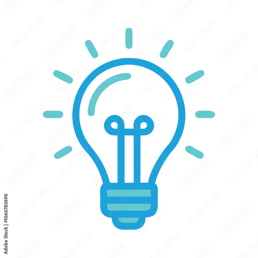 Blue Light Bulb Icon with Glowing Effect, Blue outline icon of a light bulb with glowing rays, representing ideas, creativity, and innovation, ideal for educational and tech themes.
Blue Light Bulb Icon with Glowing Effect, Blue outline icon of a light bulb with glowing rays, representing ideas, creativity, and innovation, ideal for educational and tech themes.