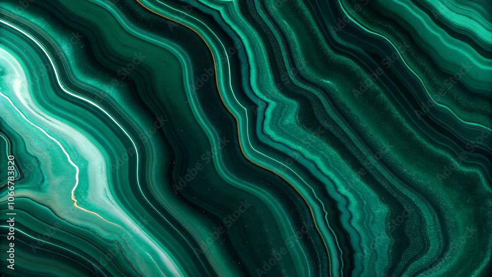 Fototapeta premium Premium Green Marble Background with Deep Veining and Smooth Finish