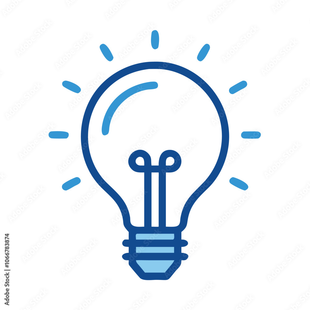 Blue Light Bulb Icon with Glowing Lines, Blue outline light bulb icon with glowing effect, representing creativity, ideas, and innovation, ideal for digital and educational designs.
Blue Light Bulb Icon with Glowing Lines, Blue outline light bulb icon with glowing effect, representing creativity, ideas, and innovation, ideal for digital and educational designs.