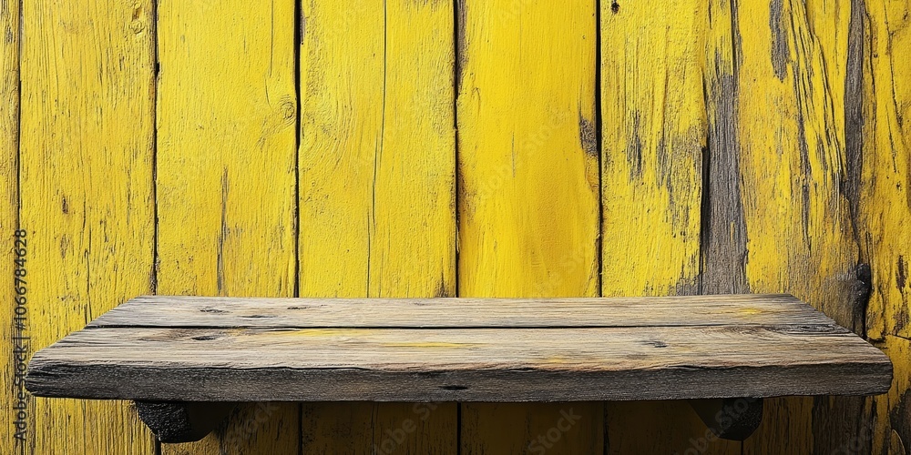 Close up view of a yellow wooden plank against a wooden backdrop, showcasing the texture and color of the yellow wood on the wooden surface behind it. Close up view of a yellow wooden plank against a wooden backdrop, showcasing the texture and color of the yellow wood on the wooden surface behind it.