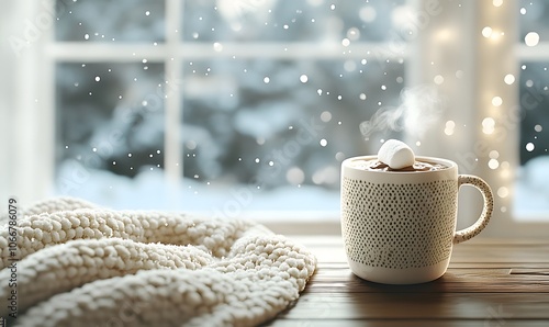 Wallpaper Mural Mug_with_Benshaw_Warm_Background_Simple_Minimal,generation AI Torontodigital.ca