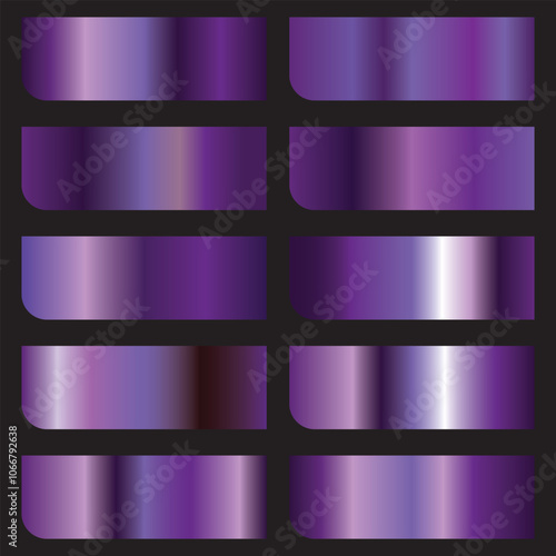Gradients vector set gradients glossy bright colors backgrounds. Vector gradients swatch cover design.