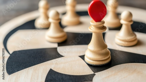 Close-Up of a Strategy Board Featuring Key Pivots and Insights for Effective Decision Making photo